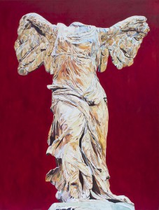 Red Nike 160x120cm oil on canvas 2012